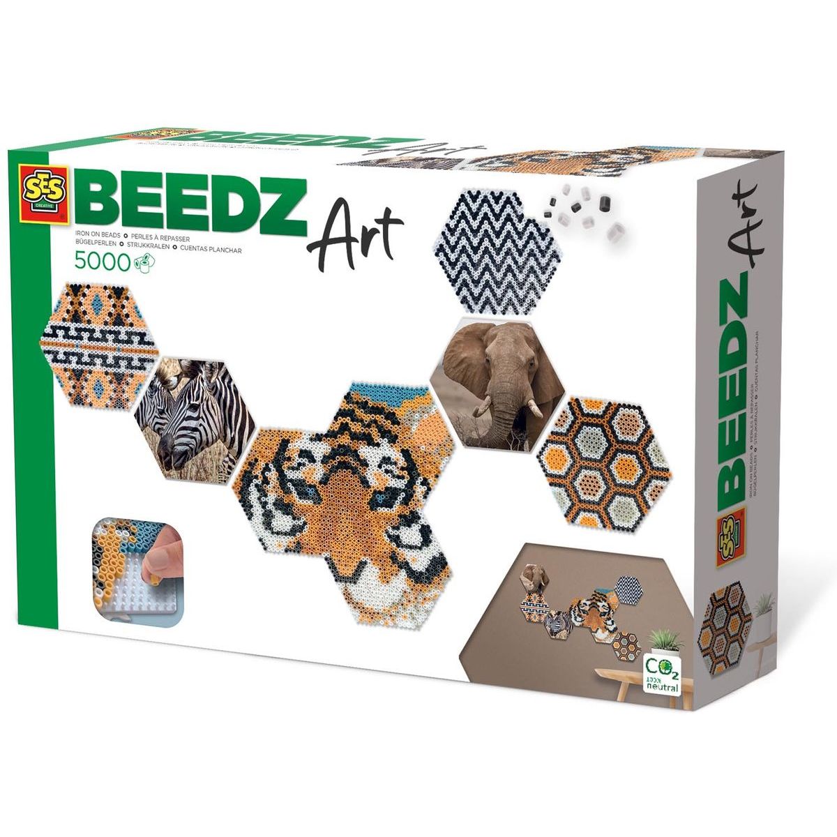 Alltoys Kreativní sada Beedz Art - Hex Safari