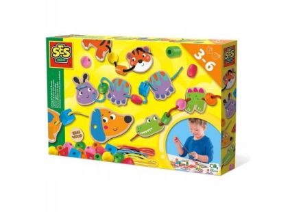 Alltoys Kreativní sada navlékání zvířátek pomocí korálků Alltoys Kreativní sada navlékání zvířátek pomocí korálků