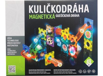 Alltoys Kuličkodráha magnetická se světlem 49 ks (276)