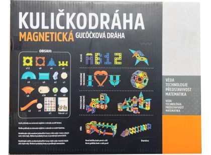 Alltoys Kuličkodráha magnetická se světlem 75 ks (277)