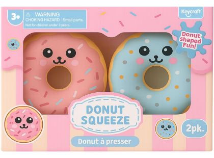 Alltoys Mačkací Donut s obličejem 2 ks