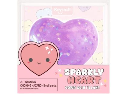 Alltoys Mačkací gelové třpytivé srdíčko