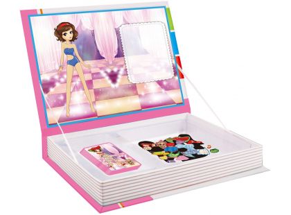 Alltoys Magnetická kniha skládačky princezny 85 ks