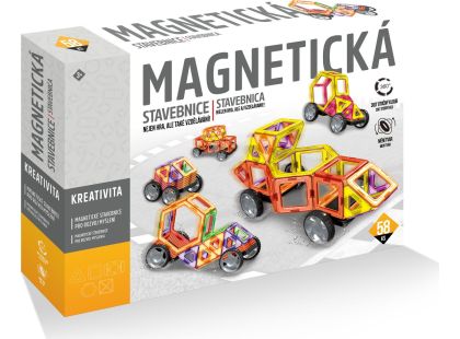 Alltoys Magnetická stavebnice 58 ks - Poškozený obal
