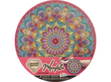 Alltoys Malování pomocí kamínků Diamond Painting Mandala růžová