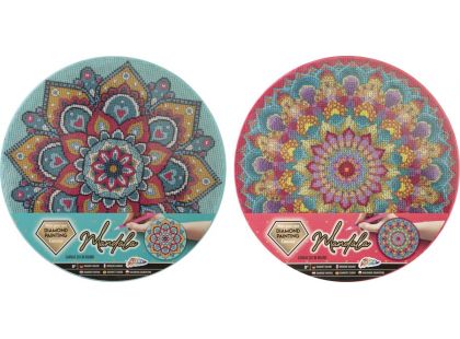 Alltoys Malování pomocí kamínků Diamond Painting Mandala růžová