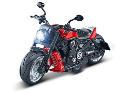 Alltoys Motorka 1 : 12 se světlem červená