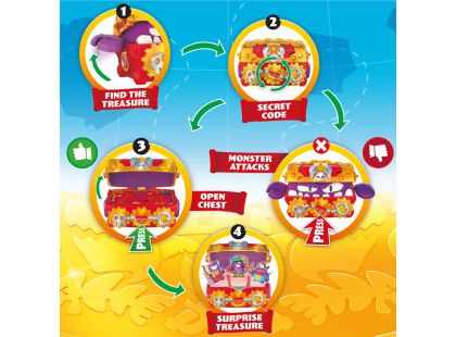 Alltoys Piratix S - Herní sada Monser Treasure