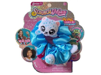 Alltoys Plyšová třpytivá gumička a zvířátko 2v1 ScrunchMiez