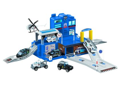 Alltoys Policejní hrací set + 4 autíčka