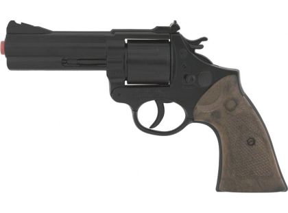 Alltoys Policejní revolver černý kovový 12 ran