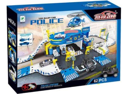 Alltoys Policejní stanice hrací set 62 ks - Poškozený obal