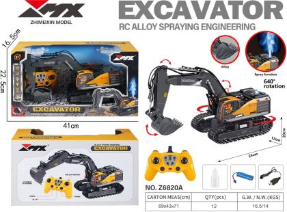 Alltoys RC bagr se sprejem 1:18 2.4Ghz