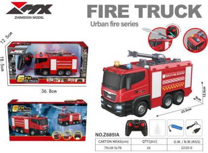 Alltoys RC hasičský vůz se sprejem 2.4Ghz