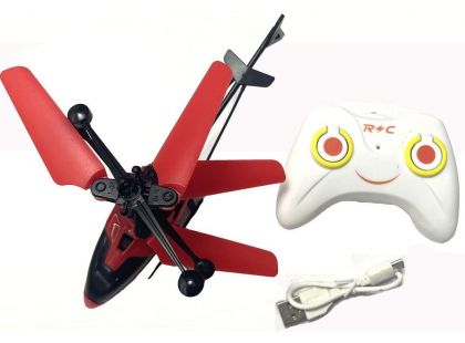 Alltoys RC Helikoptéra 17 cm červená
