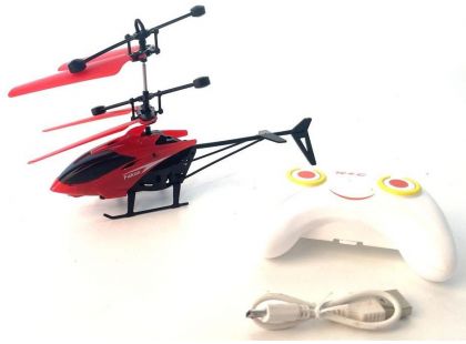 Alltoys RC Helikoptéra 17 cm červená