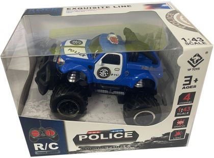Alltoys RC policejní auto 1 : 43 (6146) modré