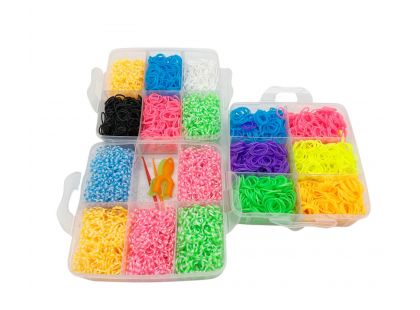 Alltoys Sada gumiček 3 000 ks na výrobu náramků Loom Band