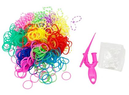 Alltoys Sada gumiček 500 ks na výrobu náramků Loom band - motýl