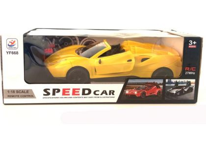Alltoys Sportovní RC auto 1 : 18 (38) žlutý kabriolet