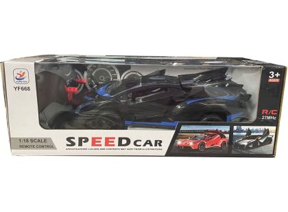 Alltoys Sportovní RC auto 1 : 18 černomodré (19B)