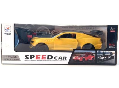 Alltoys Sportovní RC auto 1 : 18 žluté (18Y)