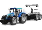 Alltoys Traktor na setrvačník s cisternou modrý