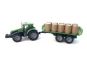 Alltoys Traktor na setrvačník s valníkem a s sudy zelený 2