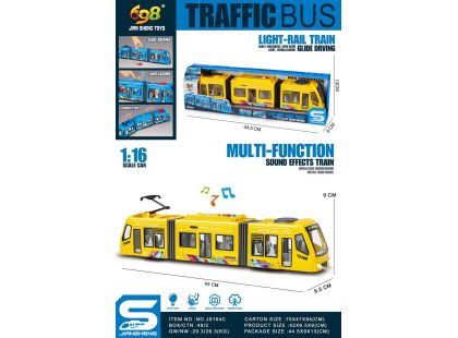 Alltoys Tramvaj žlutá 1 : 16