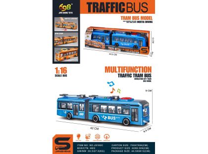 Alltoys Trolejbus modrý 1 : 16