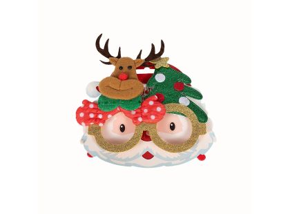 Alltoys Vánoční brýle s třpytkami 17x14 cm