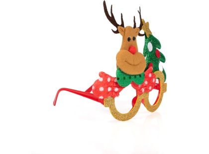 Alltoys Vánoční brýle s třpytkami 17x14 cm