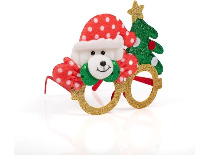 Alltoys Vánoční brýle s třpytkami 17x14 cm