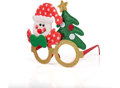 Alltoys Vánoční brýle s třpytkami 17x14 cm