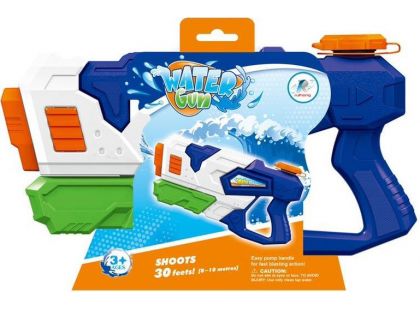 Alltoys Vodní pistole 30 cm (831-A) bílo-modrá se zelenou