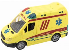 Ambulance 20 cm se zvukem se světlem na setrvačník
