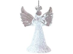 Anděl Přerov Anděl skleněný na zavěšení 4,5 x 7 x 3 cm