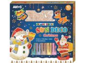 Anděl Přerov Barvy na sklo Vánoční sada 10 barev 10,5 ml + 12 sklíček