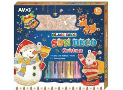 Anděl Přerov Barvy na sklo Vánoční sada 10 barev 10,5 ml + 12 sklíček