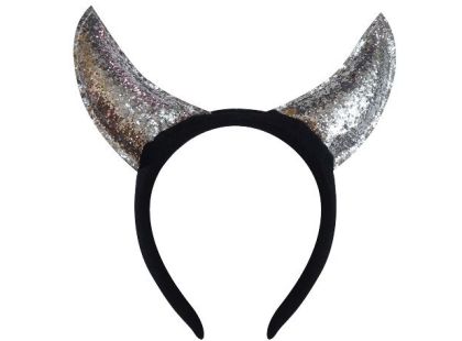 Anděl Přerov Čelenka s glitry Čertovské rohy stříbrné