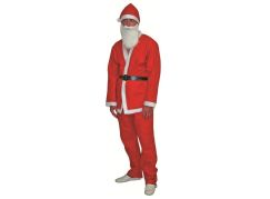 Anděl Přerov Oblek Santa (kalhoty,blůza,opasek,vousy,čepice) pro dospělého