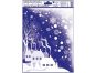 Anděl Přerov Okenní fólie s glitry rohová Zimní krajina 38 x 30 cm 5