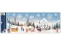 Anděl Přerov Okenní fólie s glitry Zimní vesnička 21 x 59,5 cm 3