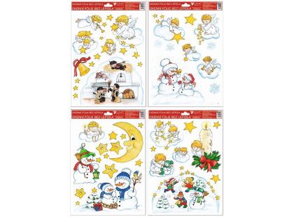 Anděl Přerov Okenní fólie tradiční Čerti na peci 33,5 x 26 cm