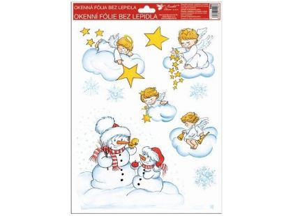 Anděl Přerov Okenní fólie tradiční Čerti na peci 33,5 x 26 cm