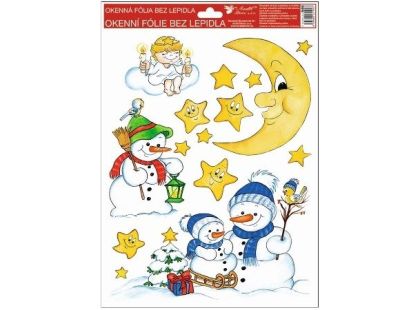 Anděl Přerov Okenní fólie tradiční Čerti na peci 33,5 x 26 cm