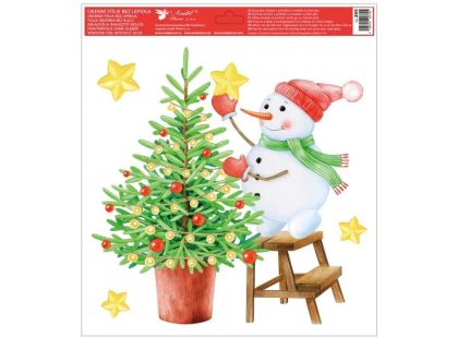 Anděl Přerov Okenní fólie vánoční 30 x 33,5 cm