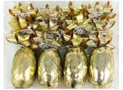 Anděl Přerov Sada na balení dárků zlatá, rozeta 5 x 2 x 5 cm 12 ks, stuha 0,5 cm x 10 m 4 ks