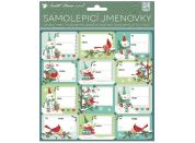 Anděl Přerov Samolepicí jmenovky na dárky s glitry 18x18cm, 24ks