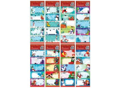 Anděl Přerov Samolepicí jmenovky na dárky s ražbou 22 x 8,5 cm